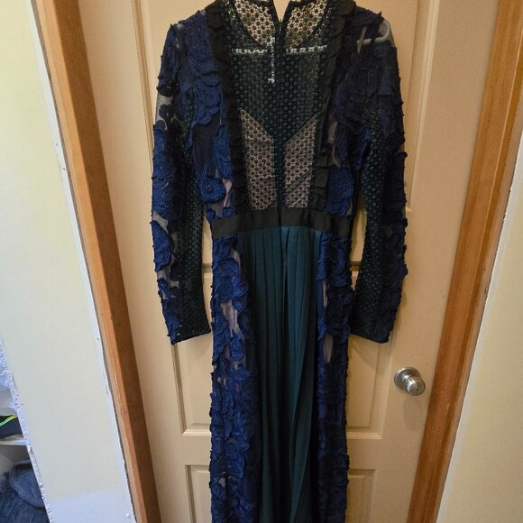 Self-Portrait Thea Lace Maxi Dress UK 8 / US 4 - Picture 5 of 10